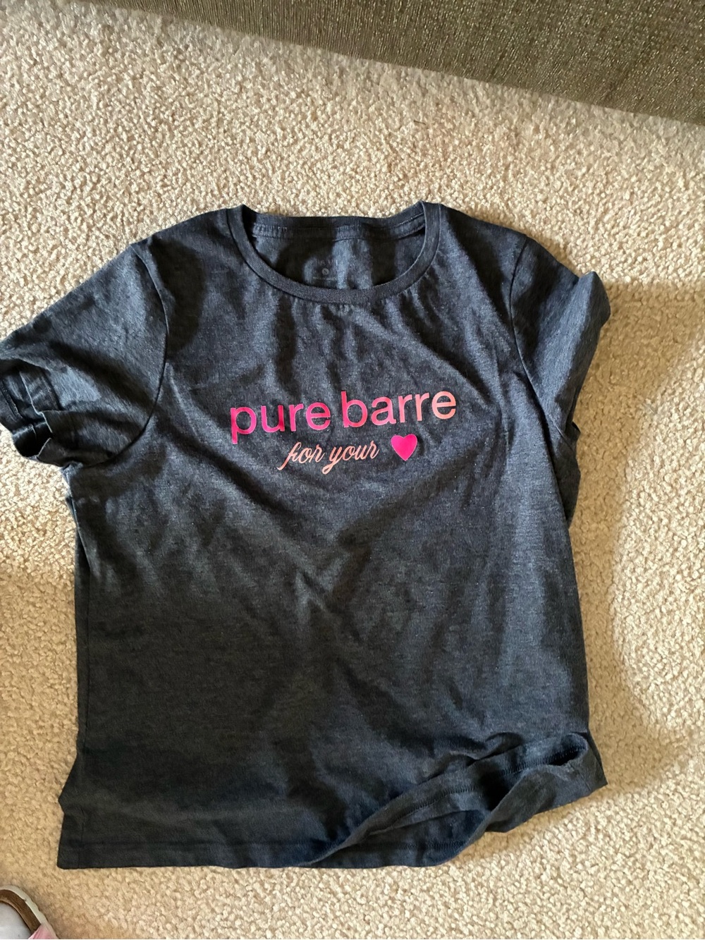Pure Barre tavi noir Dark Gray Tee